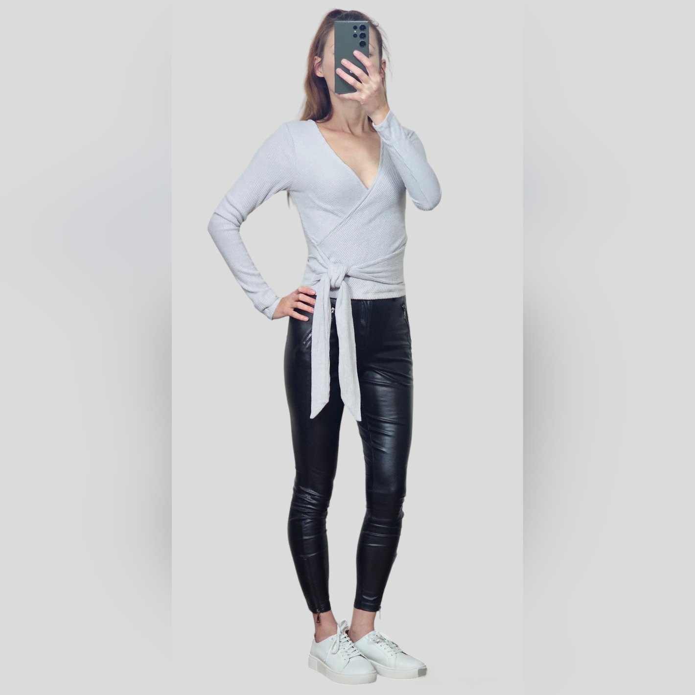Express Ribbed Top With A Sash